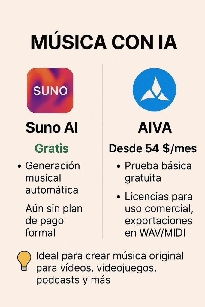 Comparativa de herramientas musicales IA (1)